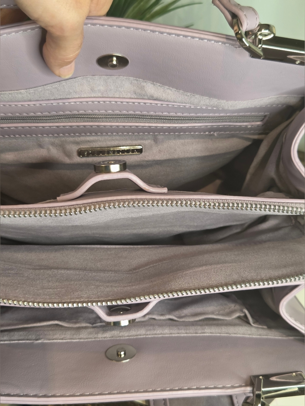 Steve Madden Lavender Top-Handle Satchel - Picture 7 of 8